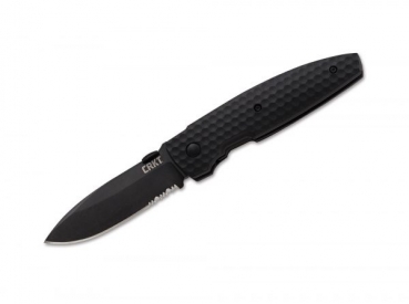 CRKT Aux Folder Black Serrated