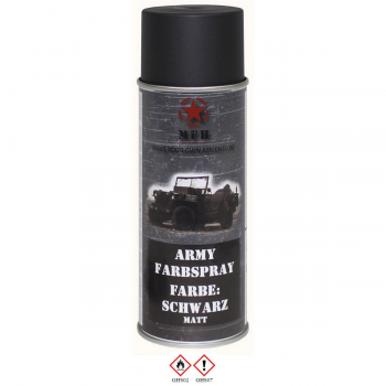 Farbspray schwarz matt, 400 ml